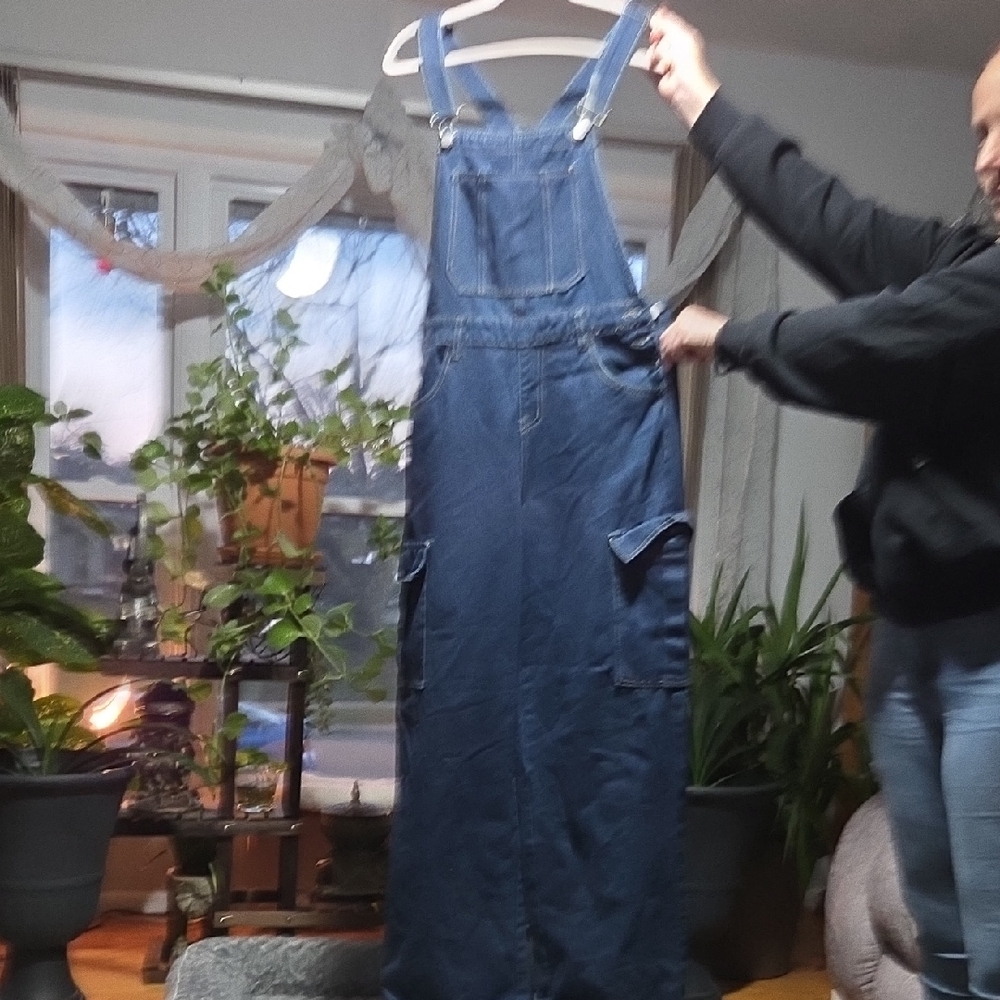 Women's Blue Denim Overalls